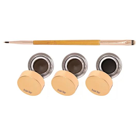 tarte Amazonian Clay Eyeliner Trio w/ Double-Ended Brush - QVC.com | QVC