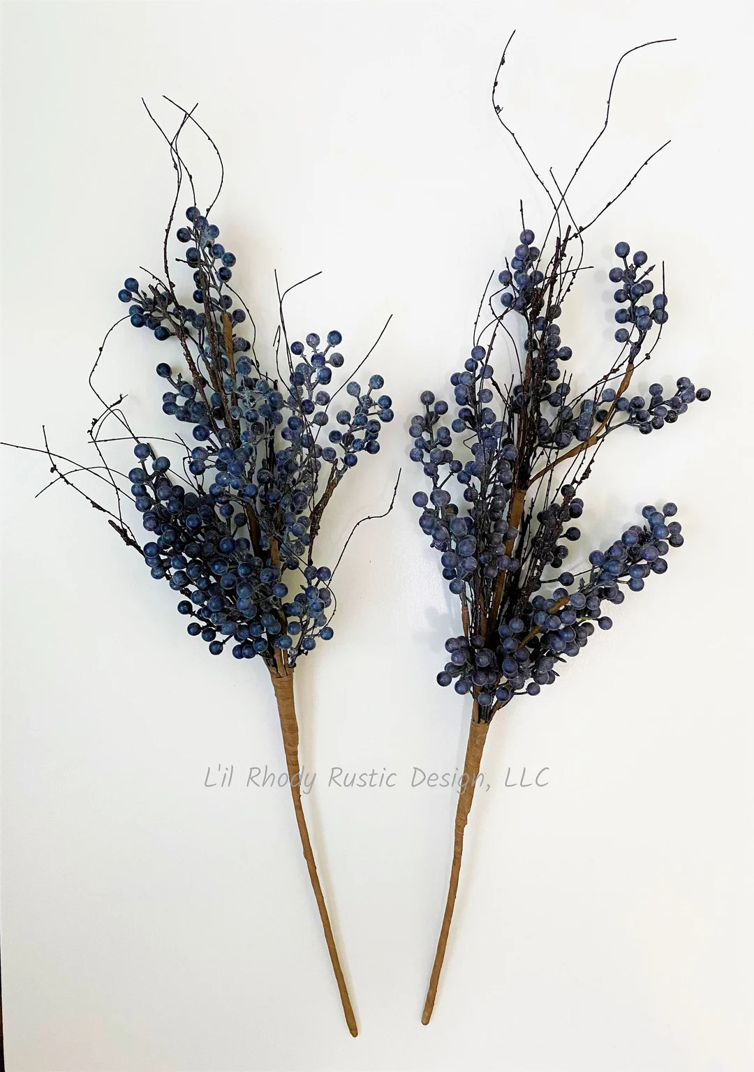 Blueberry Powdered Branch 28" Pick/Spray/Stem | Etsy (US)