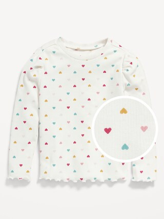 Printed Long Puff-Sleeve T-Shirt for Toddler Girls | Old Navy (US)
