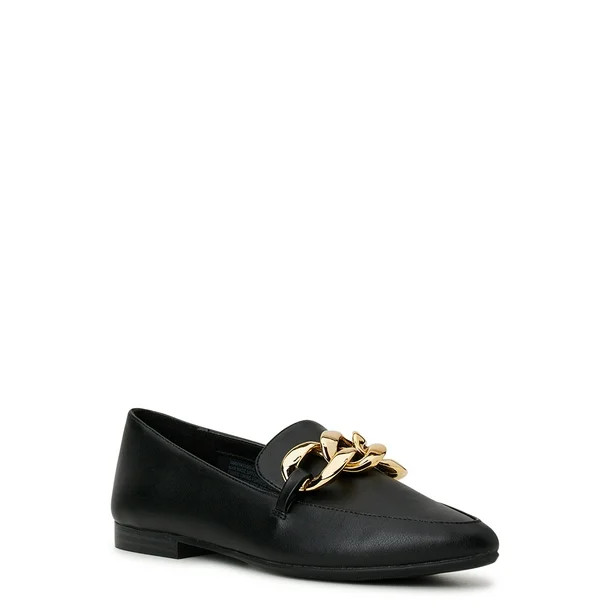 Madden NYC Women's Chain Accent Loafers - Walmart.com | Walmart (US)