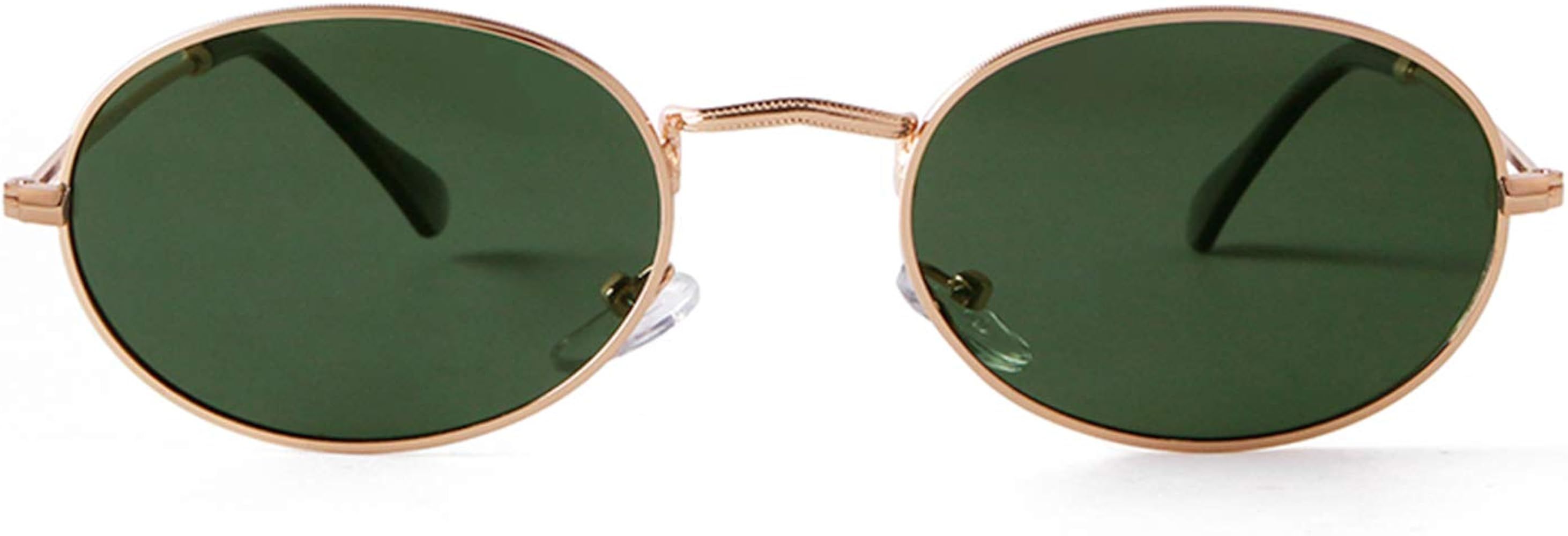 GIFIORE Oval Sunglasses Vintage Retro 90s Sunglasses Trendy Designer Glasses for Women Men | Amazon (US)