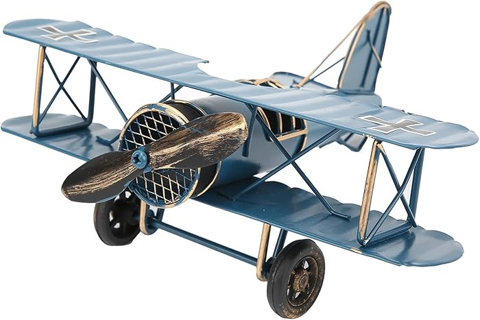 Airplane Decor, Vintage Metal Boy's Room Props Desktop Decoration, Hanging Aircraft Handicrafts f... | Amazon (US)