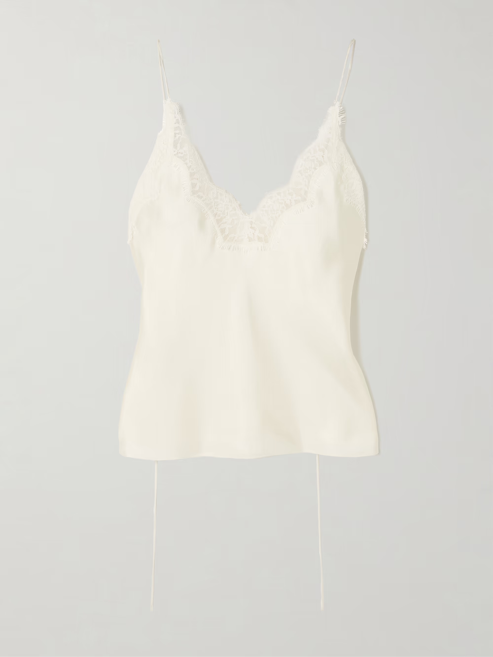 Lace-trimmed silk-satin camisole | NET-A-PORTER (UK & EU)