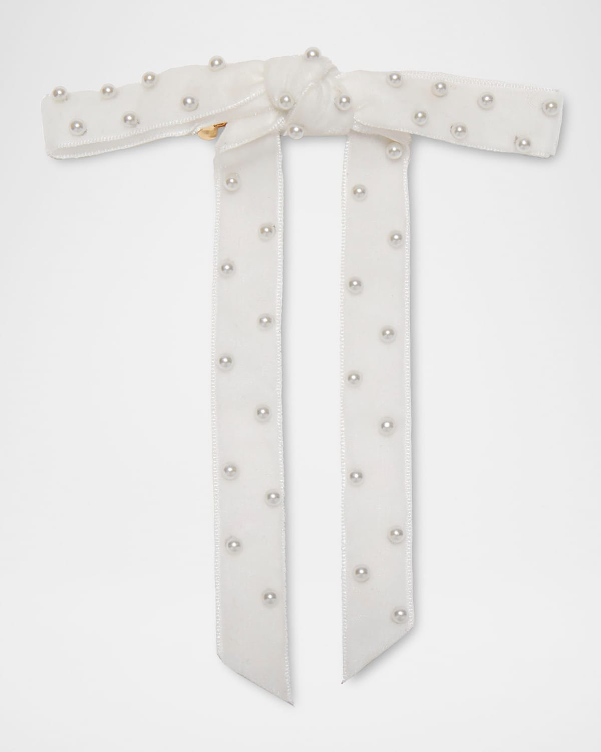Bardot Pearl Embellished Bow Barrette | Neiman Marcus