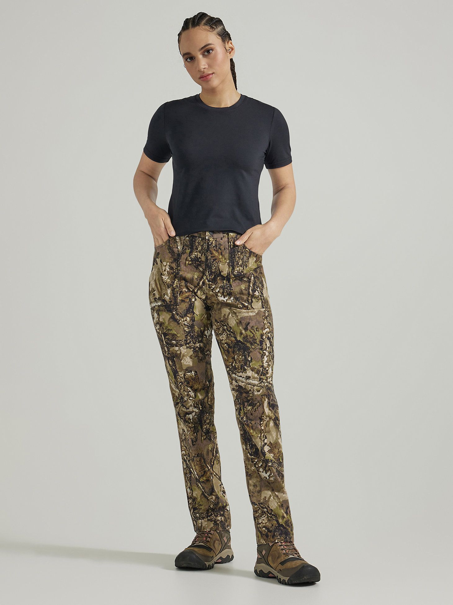 ATG Wrangler Hunter™ Women's Sierra Slim Pant in Warmwoods Camo | Wrangler