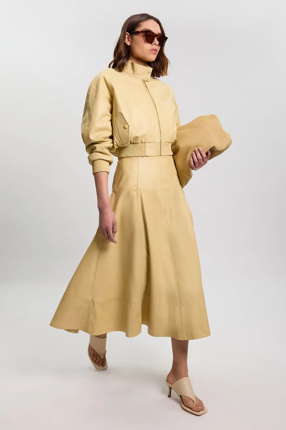 Leather Bomber Jacket | Karen Millen