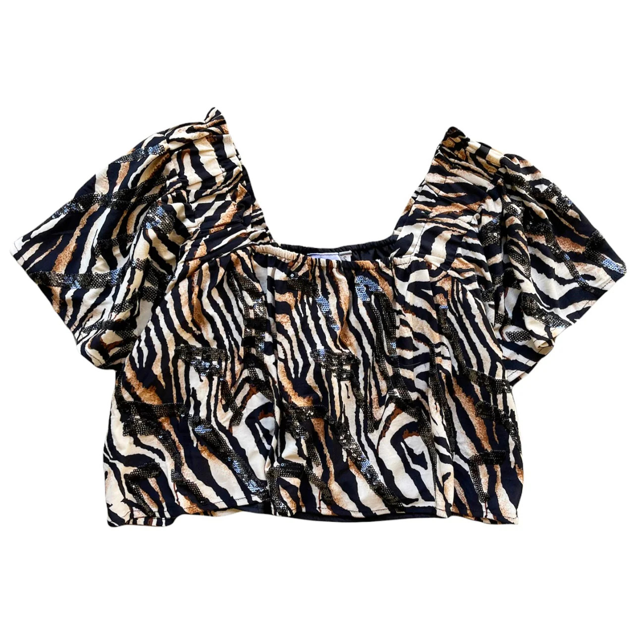 Tiger Print Flutter Top | Queen of Sparkles