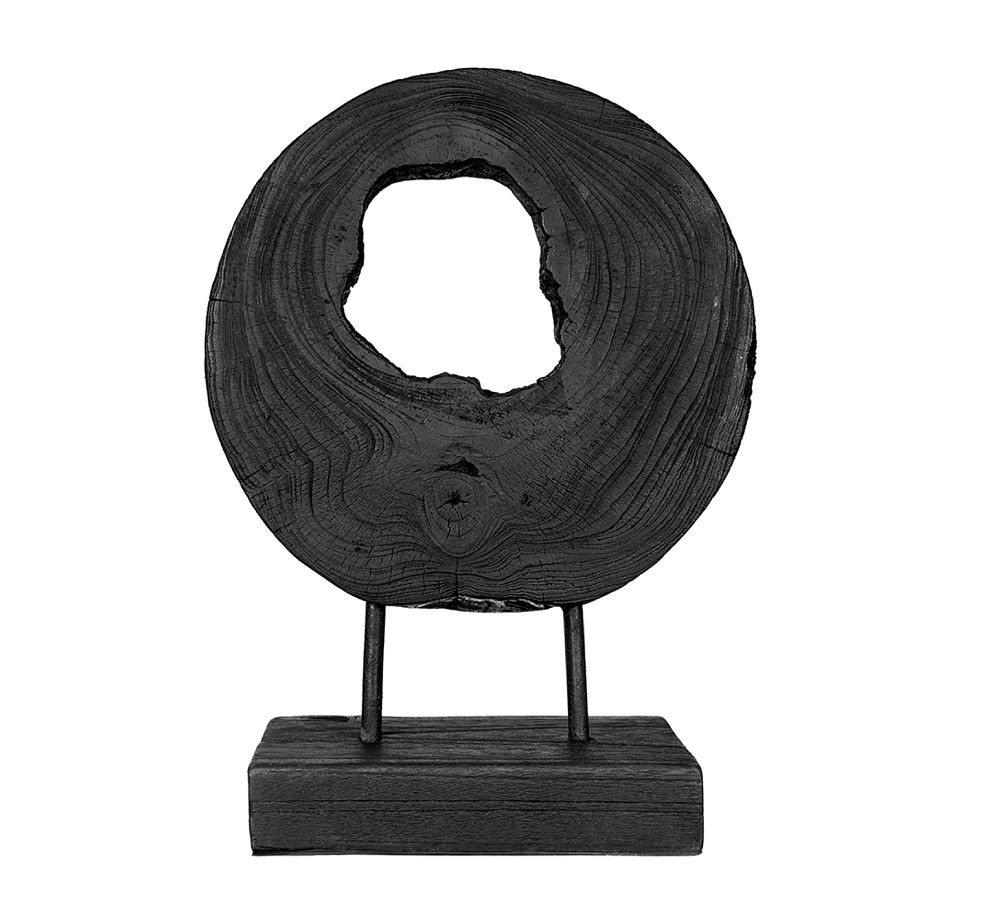 Teak Handcrafted Slice on Stand Decorative Object | Pottery Barn (US)