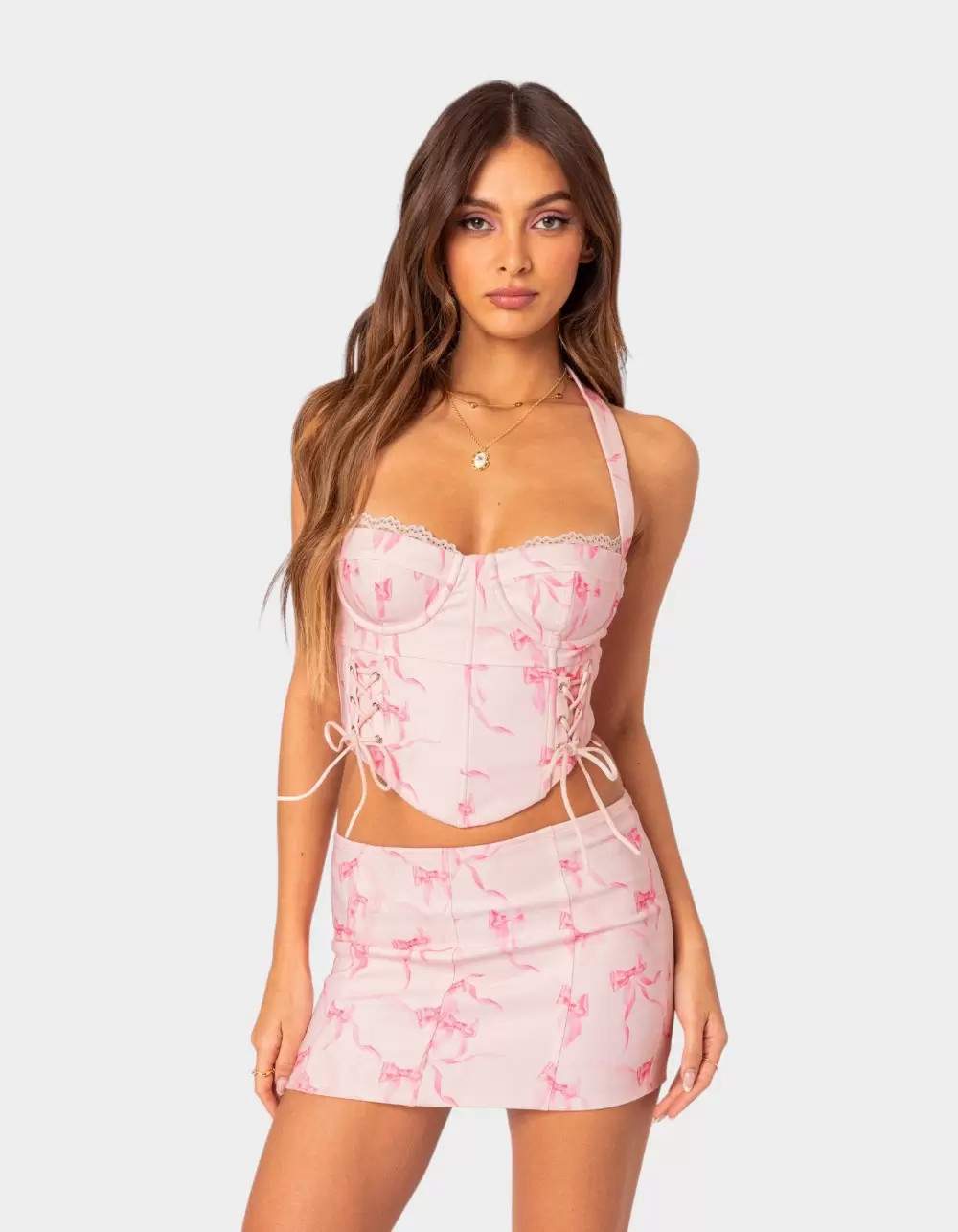 EDIKTED Makayla Printed Corset | Tillys