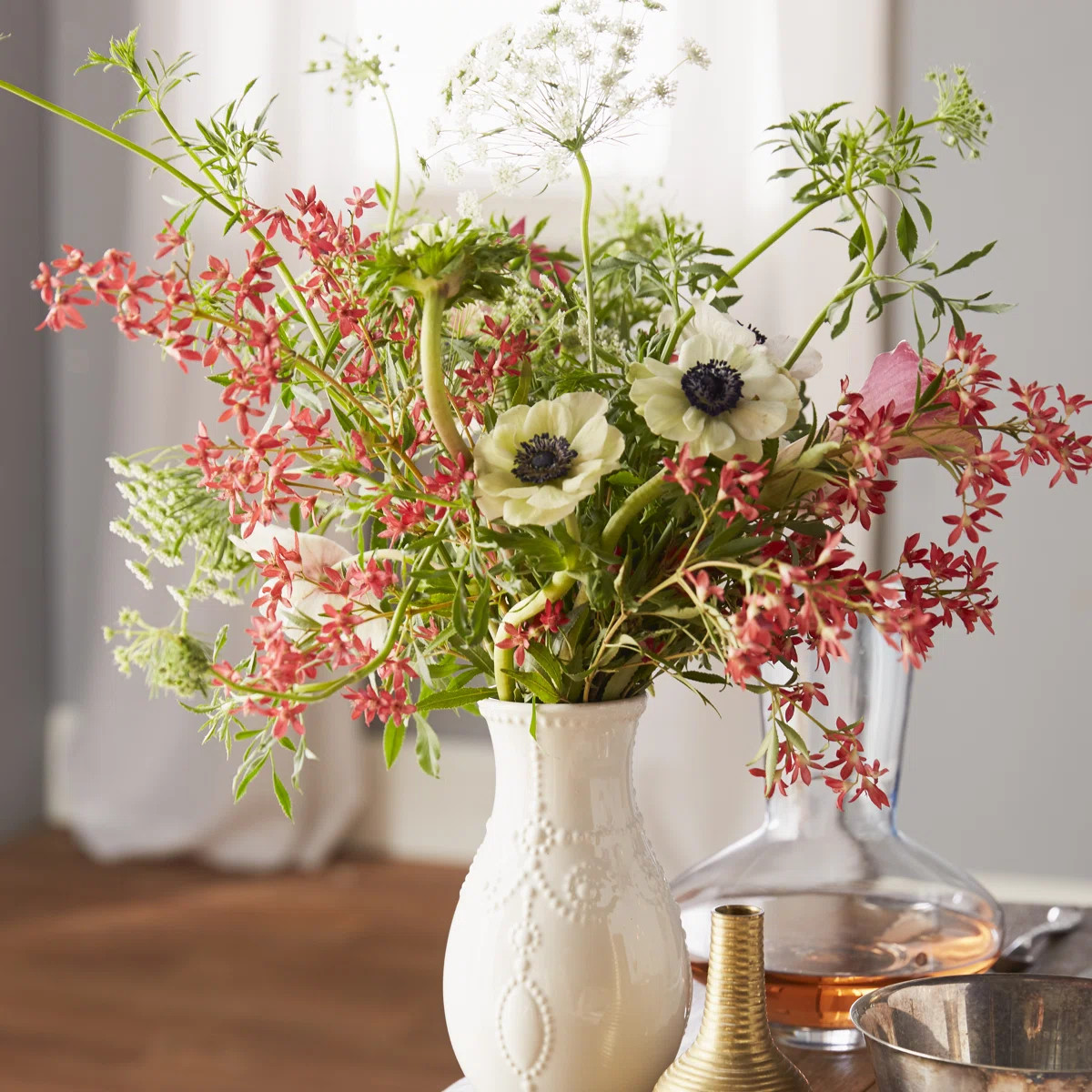 French Perle Giftware White 8" Fluted Vase | Wayfair North America