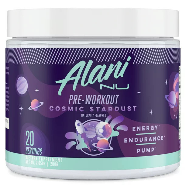 Alani Nu Pre-Workout Powder, Cosmic Stardust, 7.3oz, 20 Servings | Walmart (US)