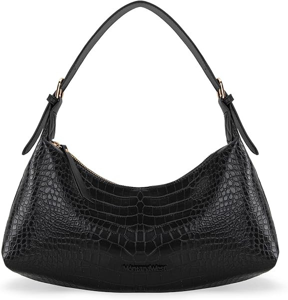 Montana West MEDIUM Shoulder Purses for Women Crescent Hobo Bags Trendy Purses | Amazon (US)