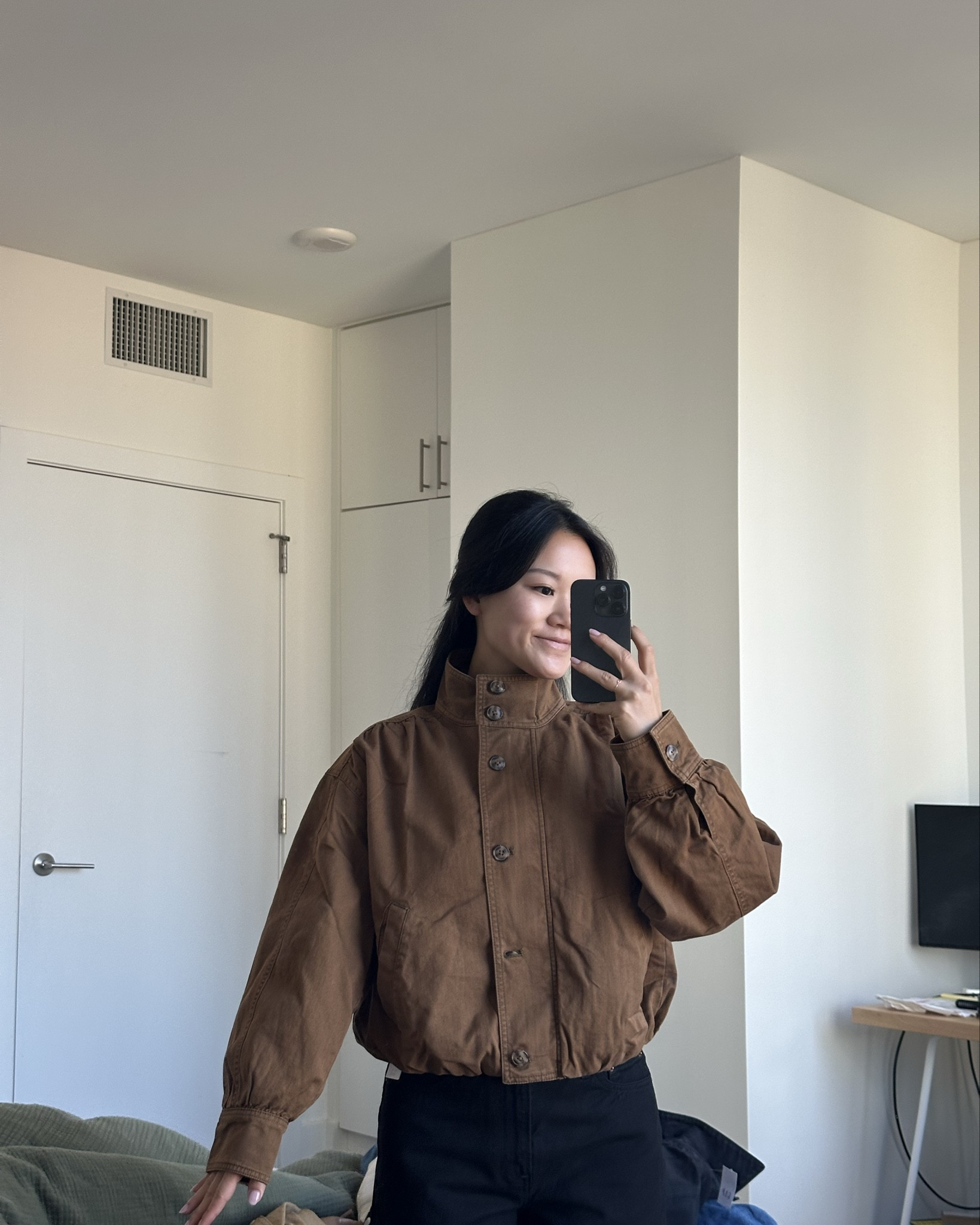 TWILL CROPPED JACKET S PETITE