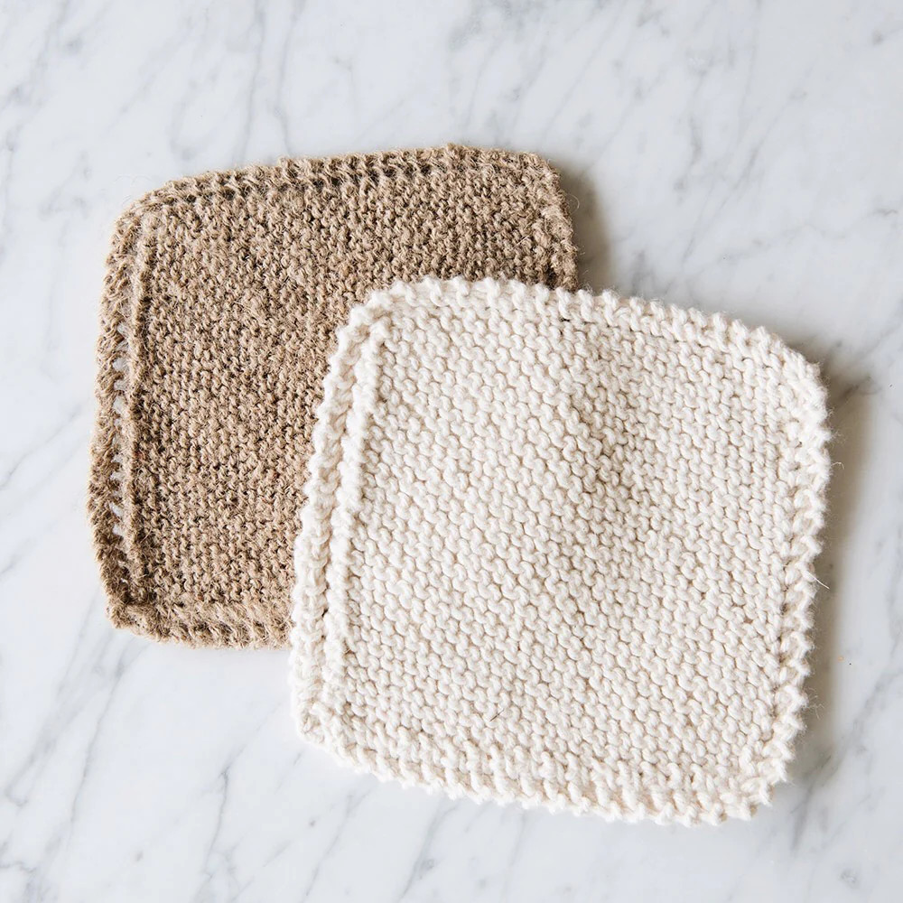 Organic Cotton and Jute Scrubber Set | Roan Iris