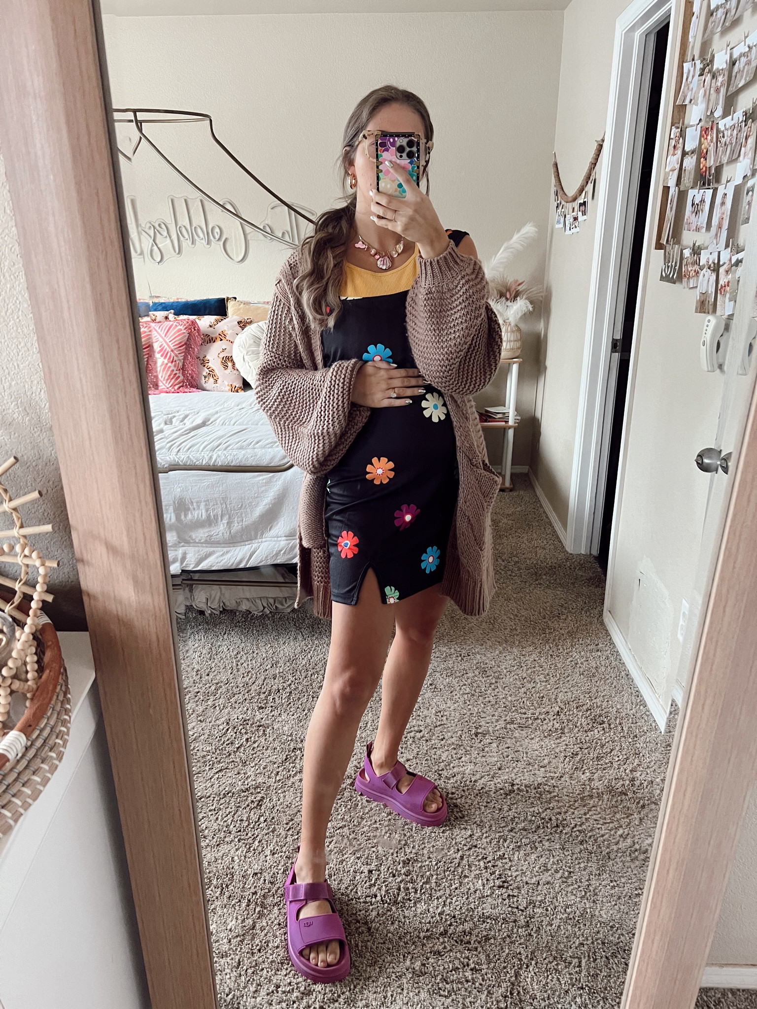 Bump friendly outfit, dress isn’t maternity but I sized up! 

#LTKFindsUnder50 #LTKStyleTip #LTKBump