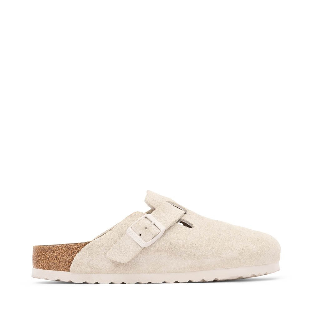 Womens Birkenstock Boston Soft Footbed Clog - Antique White | Journeys