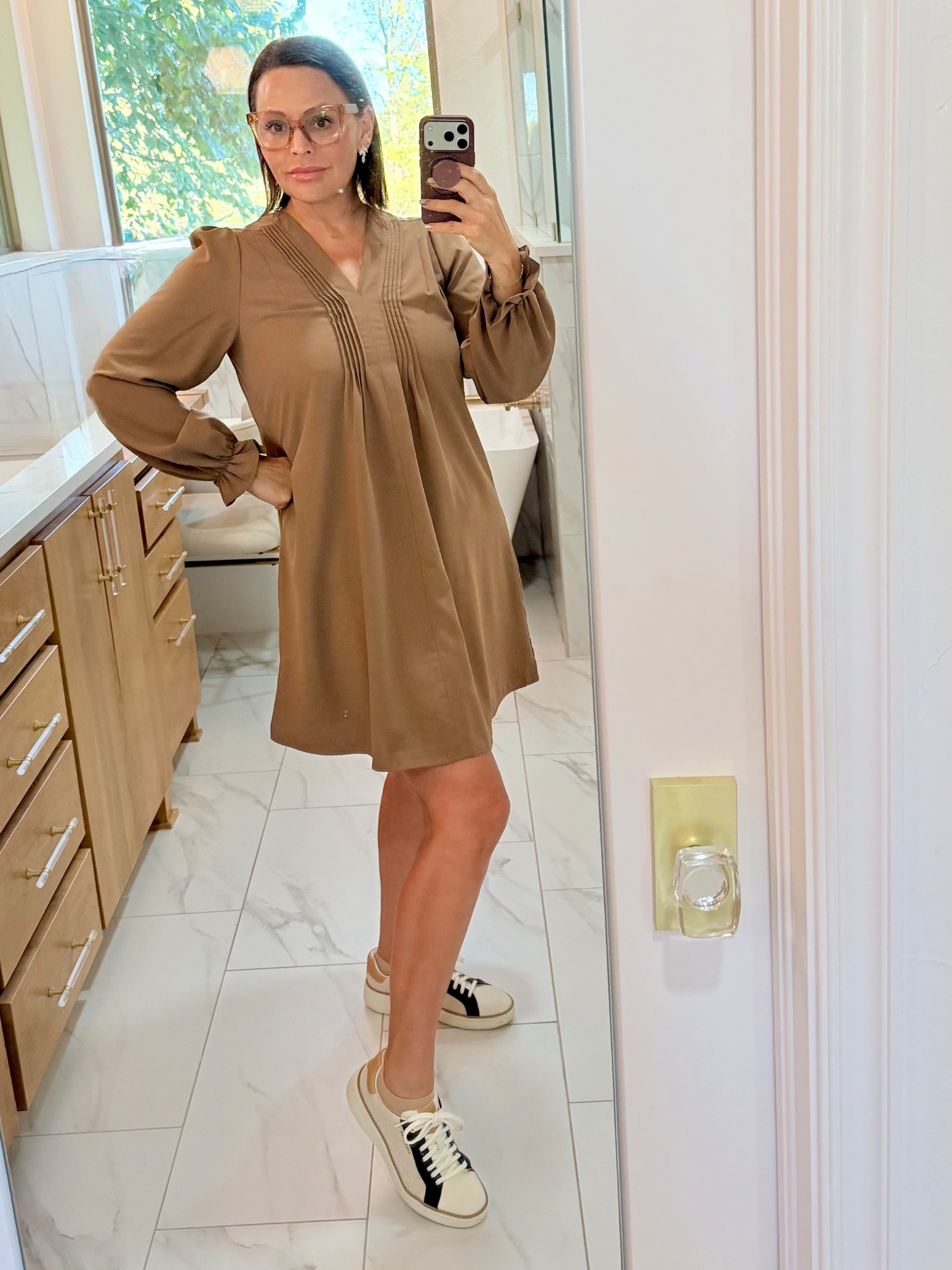 Perfect chocolate brown fall dress  

#LTKTravel #LTKSeasonal #LTKParties