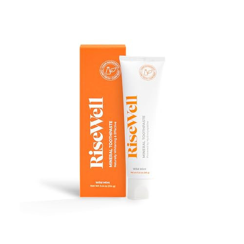 RiseWell Mineral Toothpaste - All Natural Toothpaste with Hydroxyapatite - Made in The USA, No Added Fluoride, SLS-Free - for a Stronger and Healthier Teeth, Wild Mint, 3.4 Oz | Amazon (US)