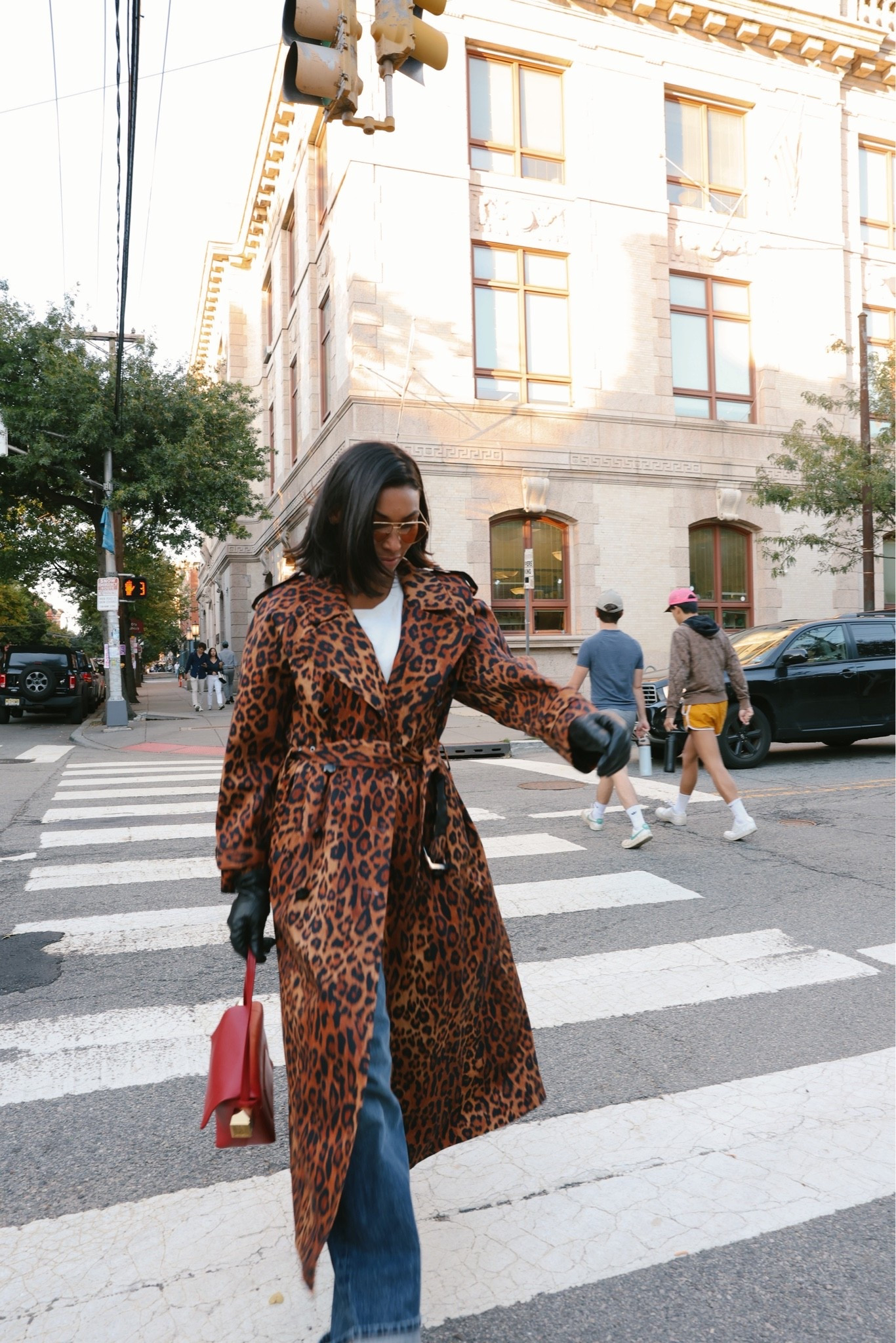 Leopard trench + jeans

#LTKOver40