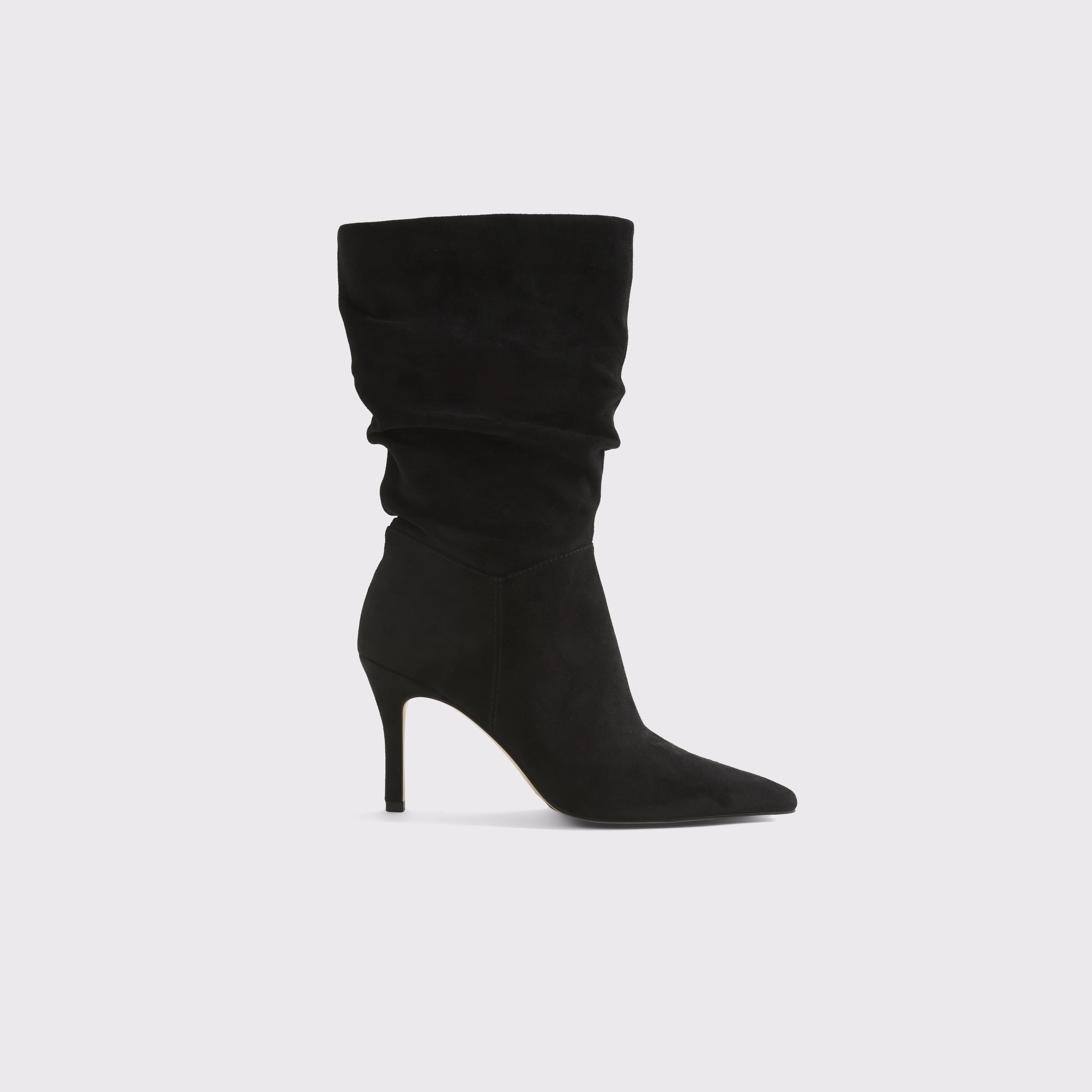 Vegan Suede Slouch Boots | Abercrombie & Fitch (US)