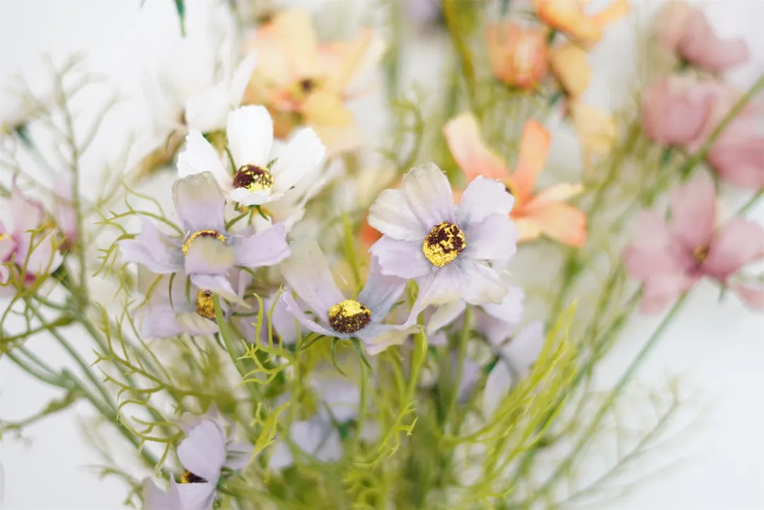 24overall Lengthsilk Cosmos Stem Artificial Faux Flower Home Decor Flower in 4 Colors - Etsy | Etsy (US)