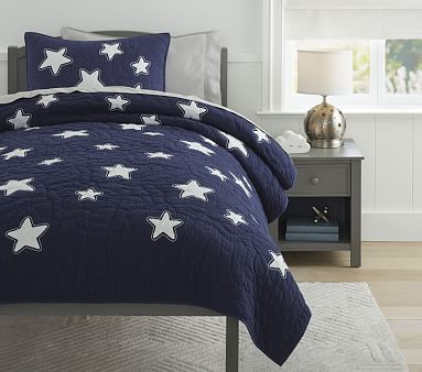 Shining Star Glow-in-the-Dark Quilt & Shams | Pottery Barn Kids