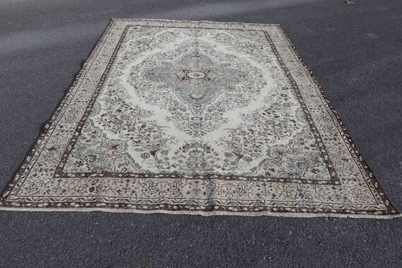 6.9 x 10.4  Turkish Rug, Handmade Rug, Vintage Rug, Turkey Rug, Oversize Rug, Floor Rug , Decorat... | Etsy (CAD)