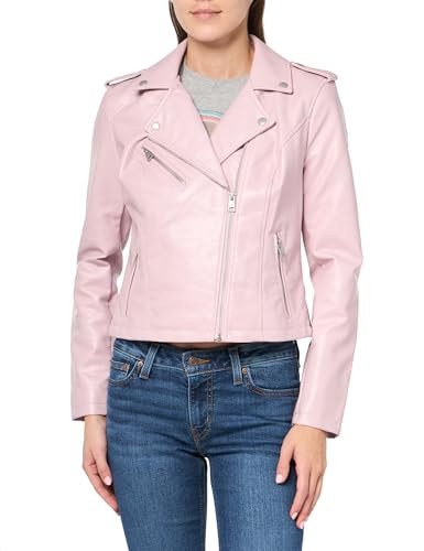 Levi's Women's The Classic Faux Leather Moto Jacket (Regular & Plus Size), Gloss Lilac | Amazon (US)