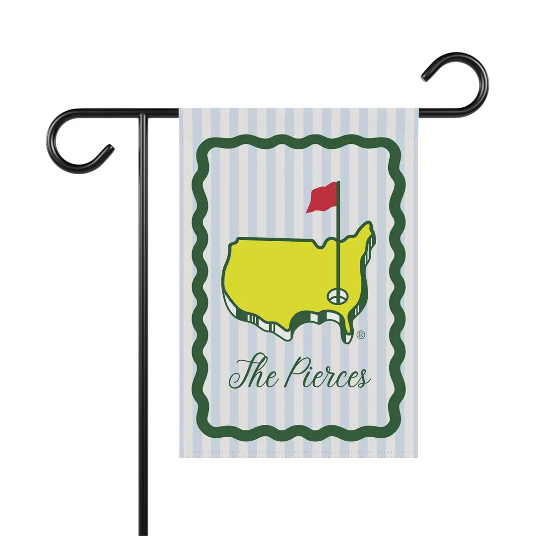 Masters Garden Flag, Personalized scalloped Garden Flag, The Masters Tournament,  Masters Week | Etsy (US)