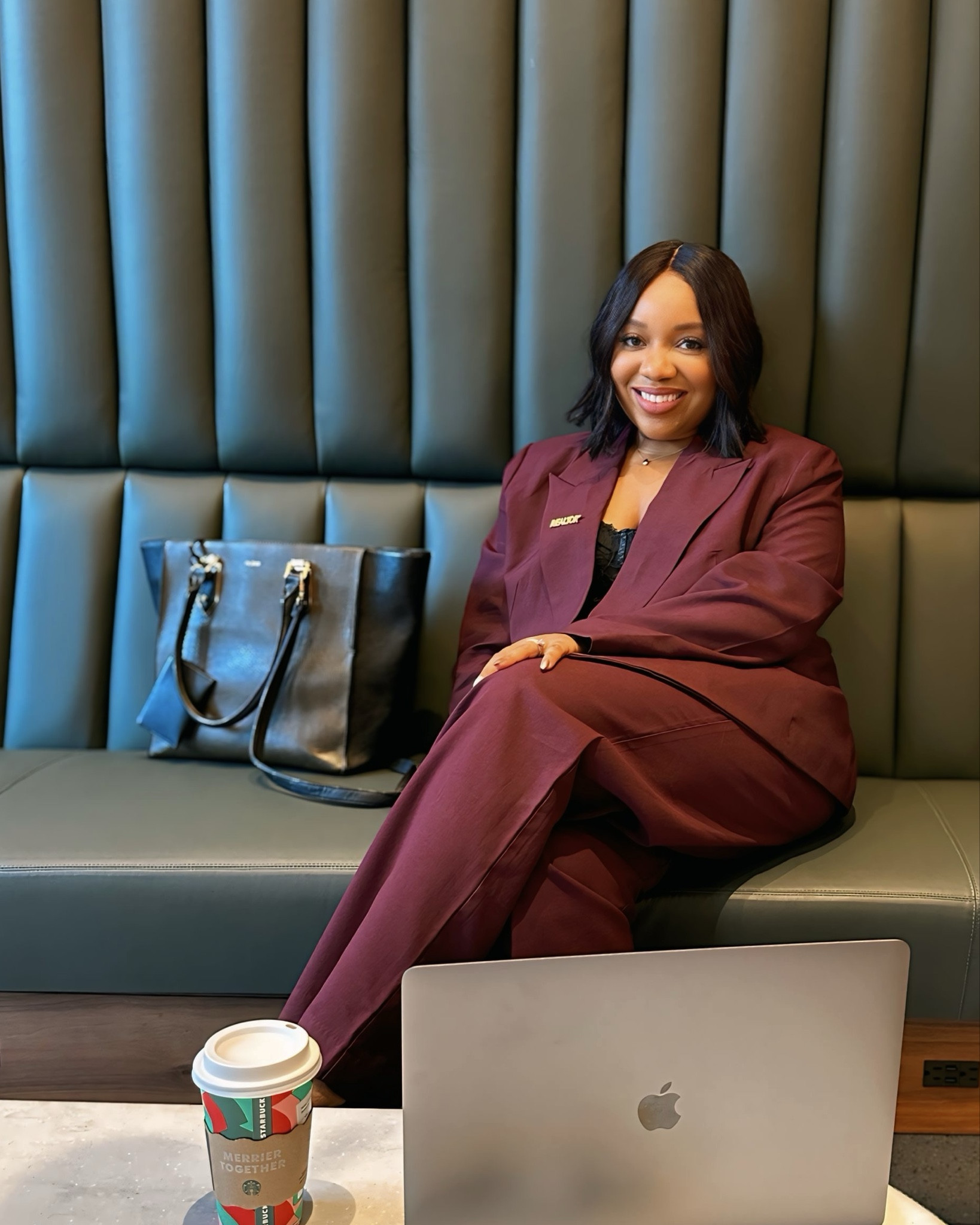 This wine | maroon | burgundy (whatever color you want to call it) is the color of the season and I’m loving it ♥️ 

#LTKStyleTip #LTKFindsUnder100 #LTKMidsize