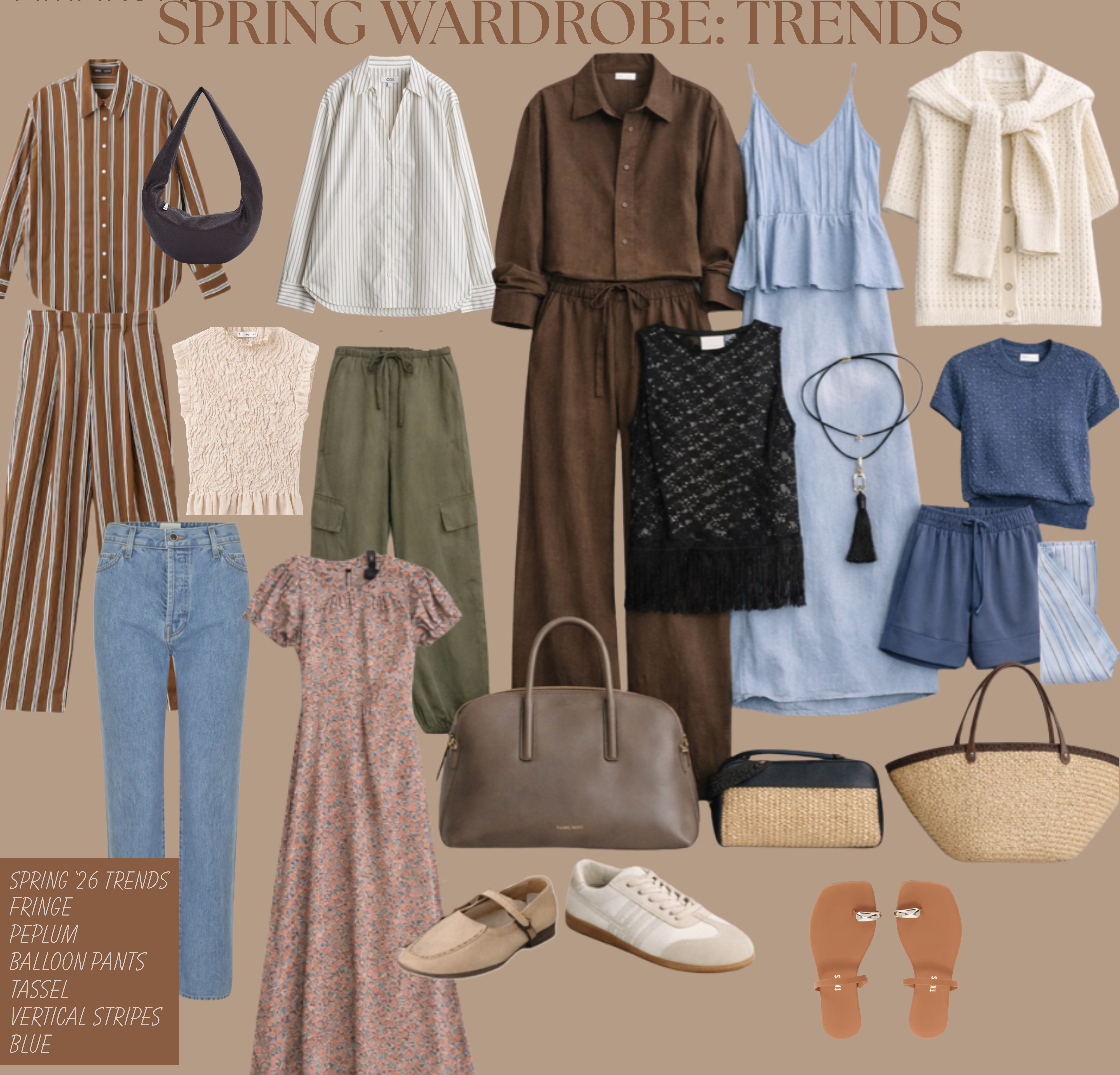 spring wardrobe trends 2026  

 