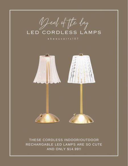 These cordless led rechargeable lamps are so cute and only $14.99!! 

#LTKHome #LTKFindsUnder50 #LTKSaleAlert