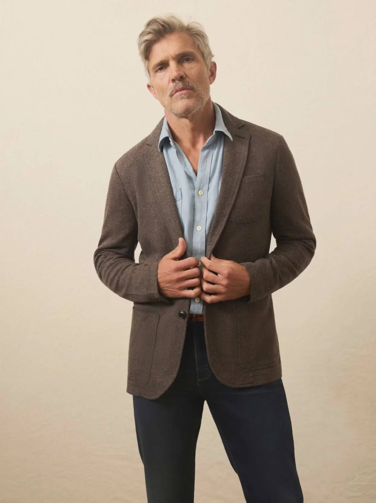 Inlet Knit Blazer - Heather Grey | Faherty