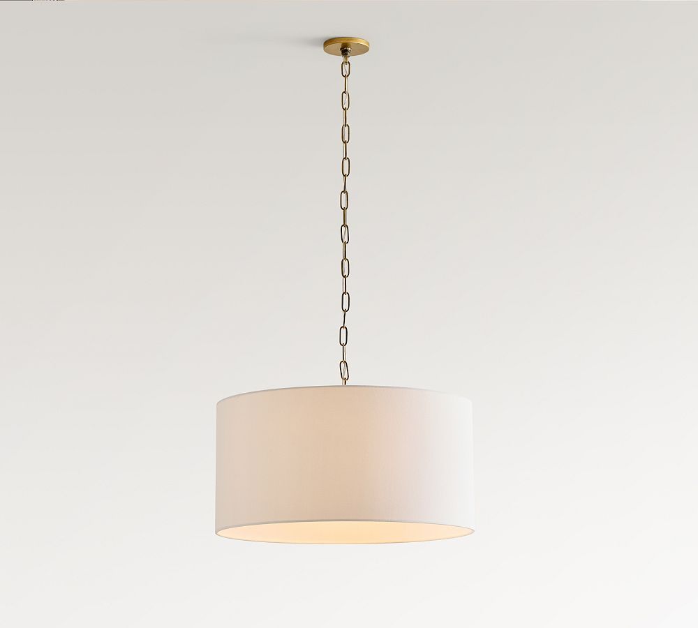 Linen Drum Pendant | Pottery Barn (US)