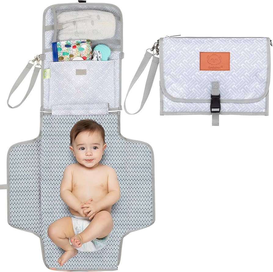 Portable Diaper Changing Pad - Waterproof Foldable Baby Changing Mat - Diaper Changing Station - ... | Amazon (US)