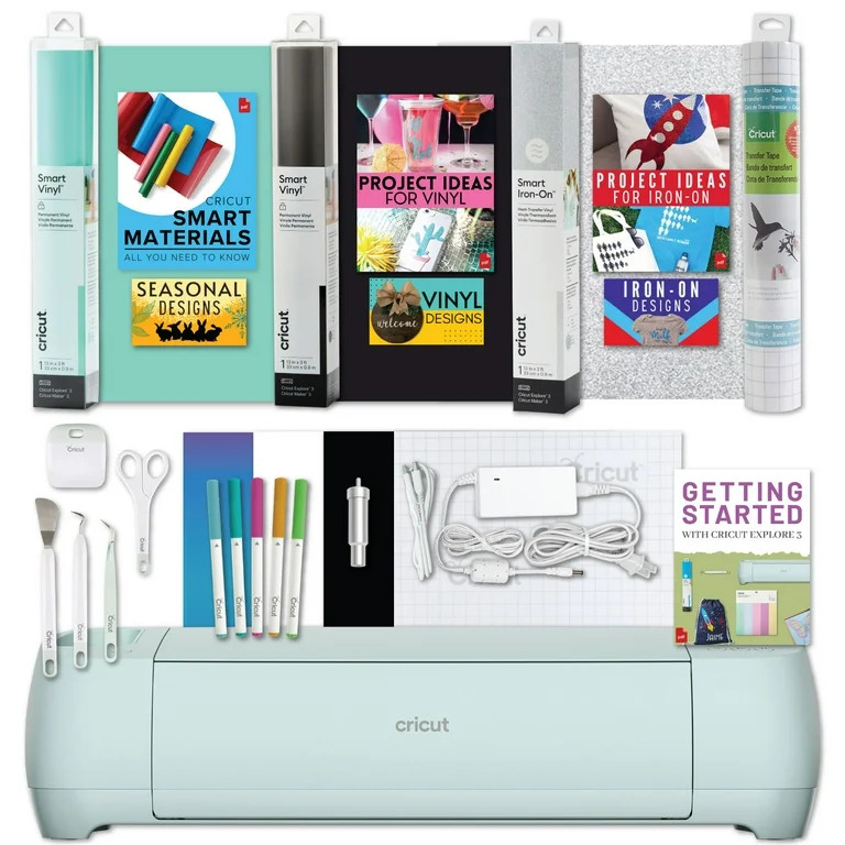 Cricut Explore 3 Machine with Vinyl and Iron On Bundle | Walmart (US)