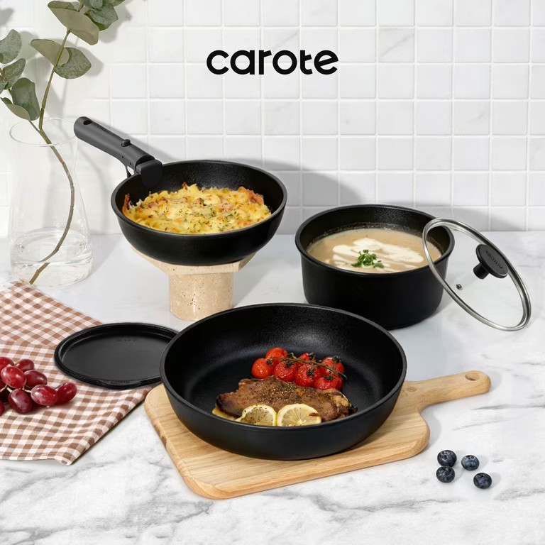 Carote 6 Pcs Pots and Pans Nonstick, Cookware Set with Detachable Handles, Oven Safe, Induction R... | Walmart (US)