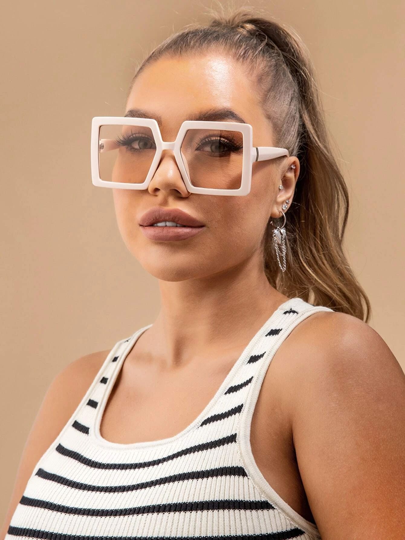 Tinted Lens Fashion Glasses | SHEIN