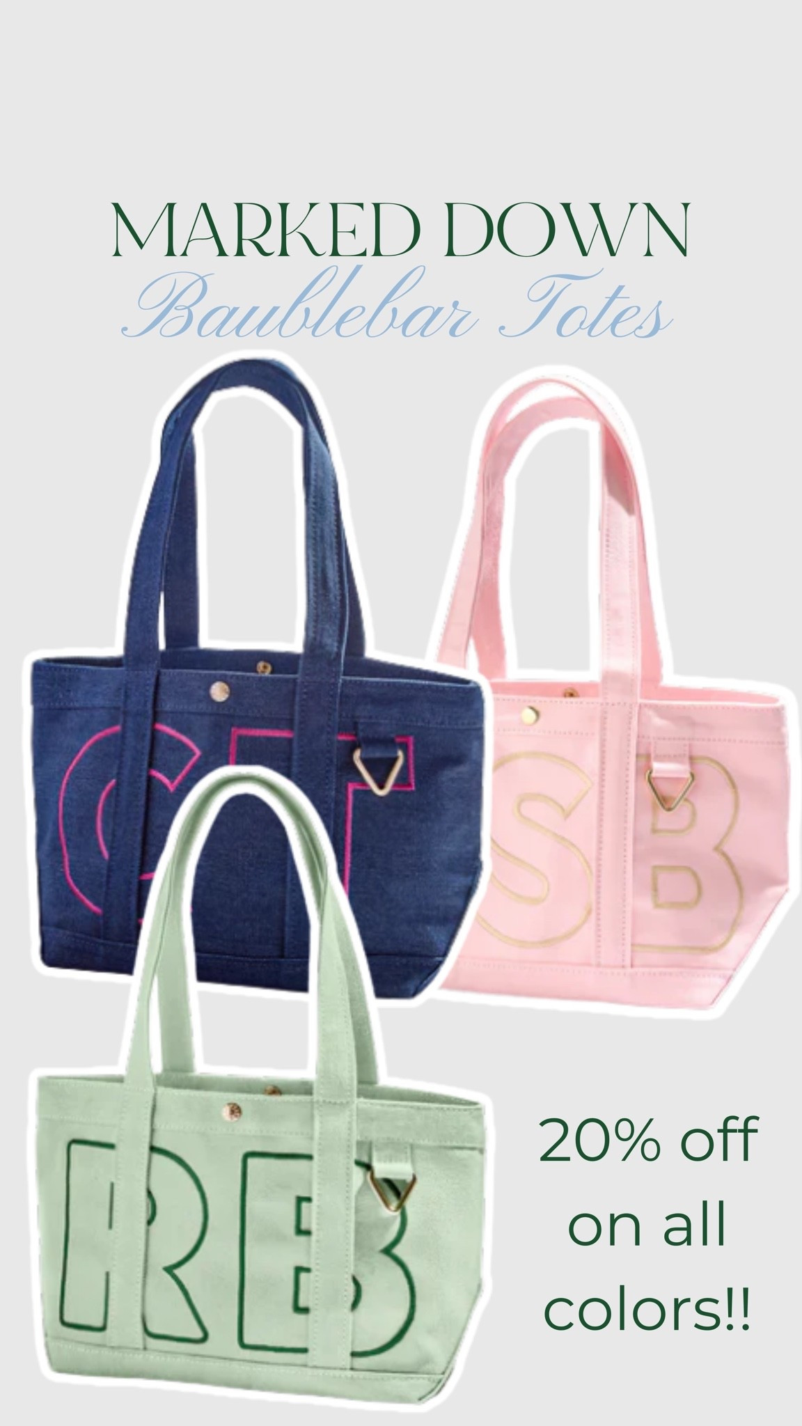 These trending custom tote bags from baublebar are on deal today!! Grab while you can!

#LTKdayinmylife #LTKgrwm #LTKselfcare

#LTKdayinmylife #LTKfitnessgoals #LTKmomlife