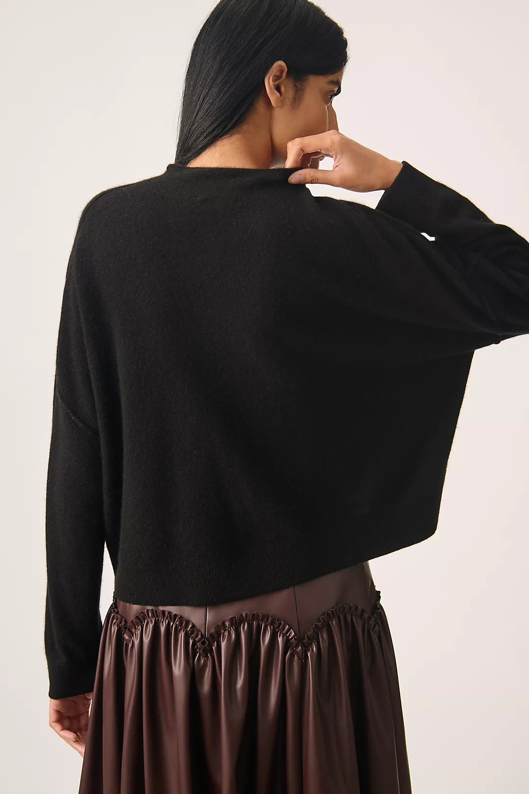The Alani Cashmere Mock-Neck Sweater by Pilcro | Anthropologie (US)