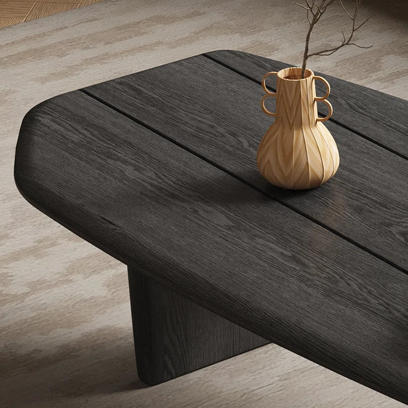 Pompilia Wood Coffee Table Minimalism Farmhouse Style | Wayfair North America