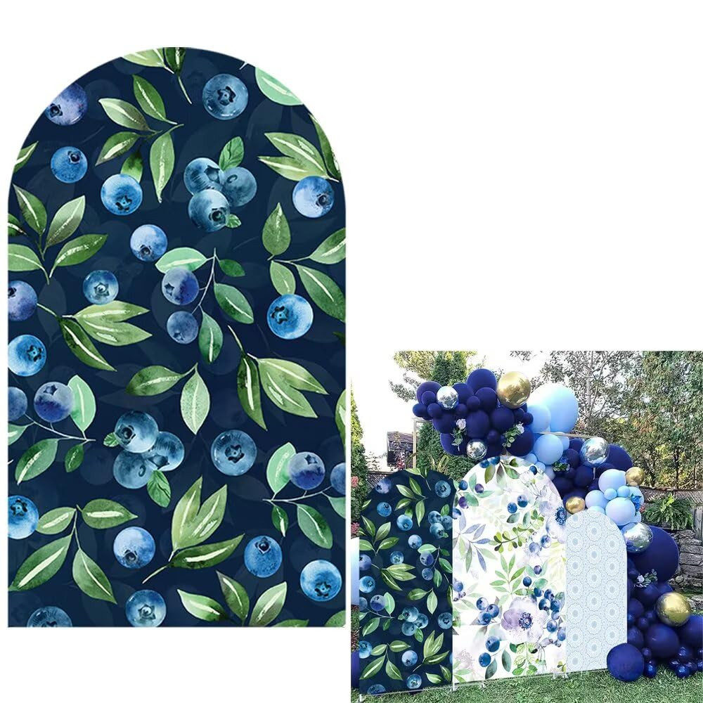 AOSTO Blueberry Arch Backdrop Cover for Birthday Baby Shower Wedding Party Decoration,Elastic Fab... | Amazon (US)