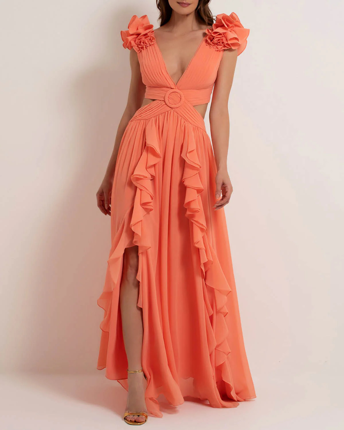 FLUTTER SLEEVE MAXI DRESS (ONLINE EXCLUSIVE/FINAL SALE) | PatBO