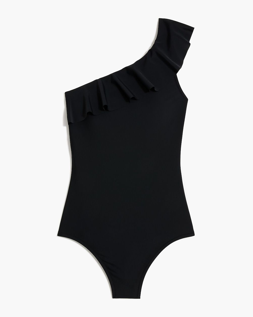 Ruffle one-shoulder one-piece swimsuit | J.Crew Factory