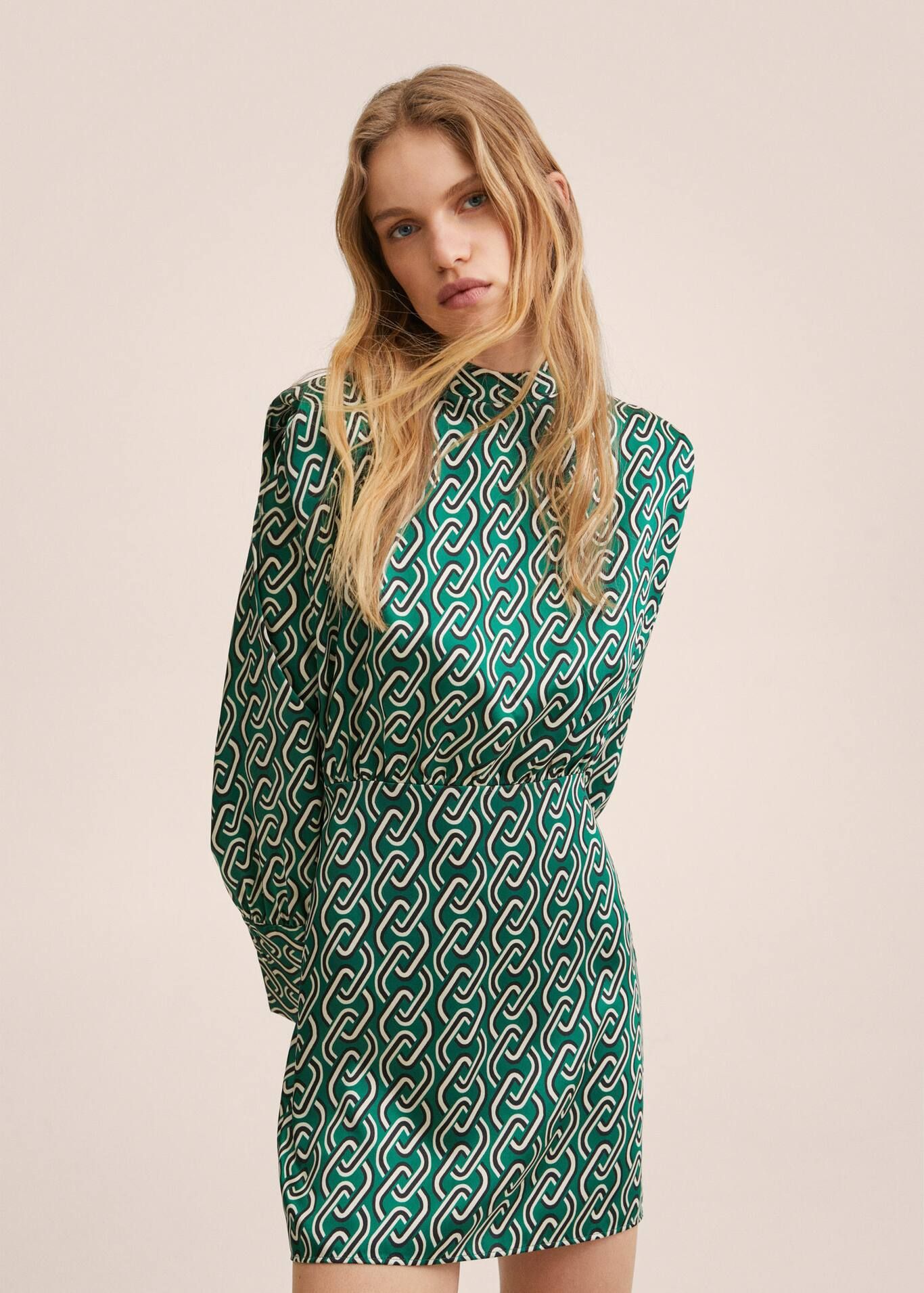 Chain print dress | MANGO (UK)