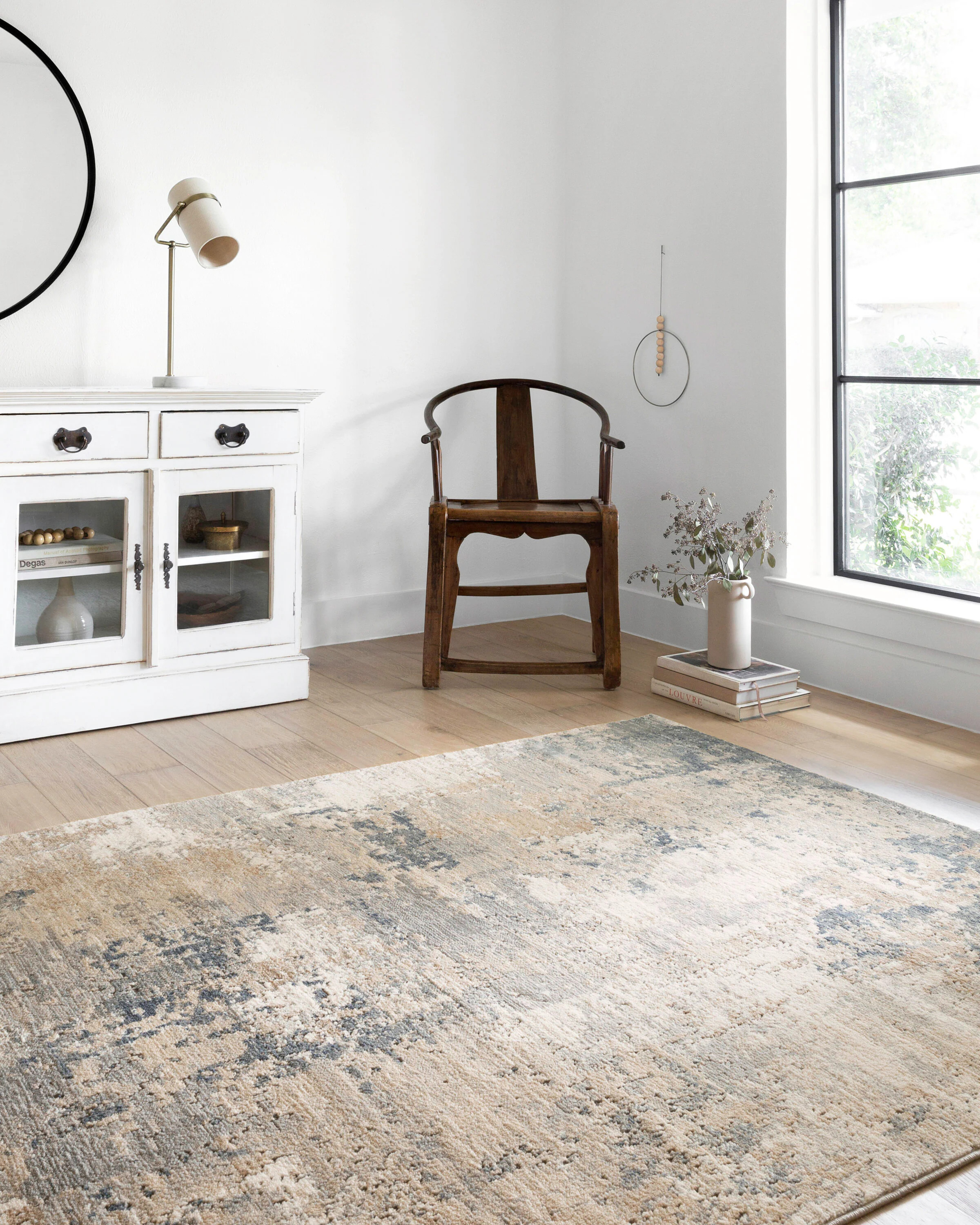 Loloi II Teagan 12 x 15 (ft) Loomed Polypropylene Sand / Mist Rectangular Indoor Distressed/Overdyed Oriental Spot Clean Only Area rug Polyester | Lowe's