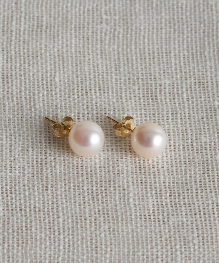 Large Loren Pearl Studs | Jenni Kayne