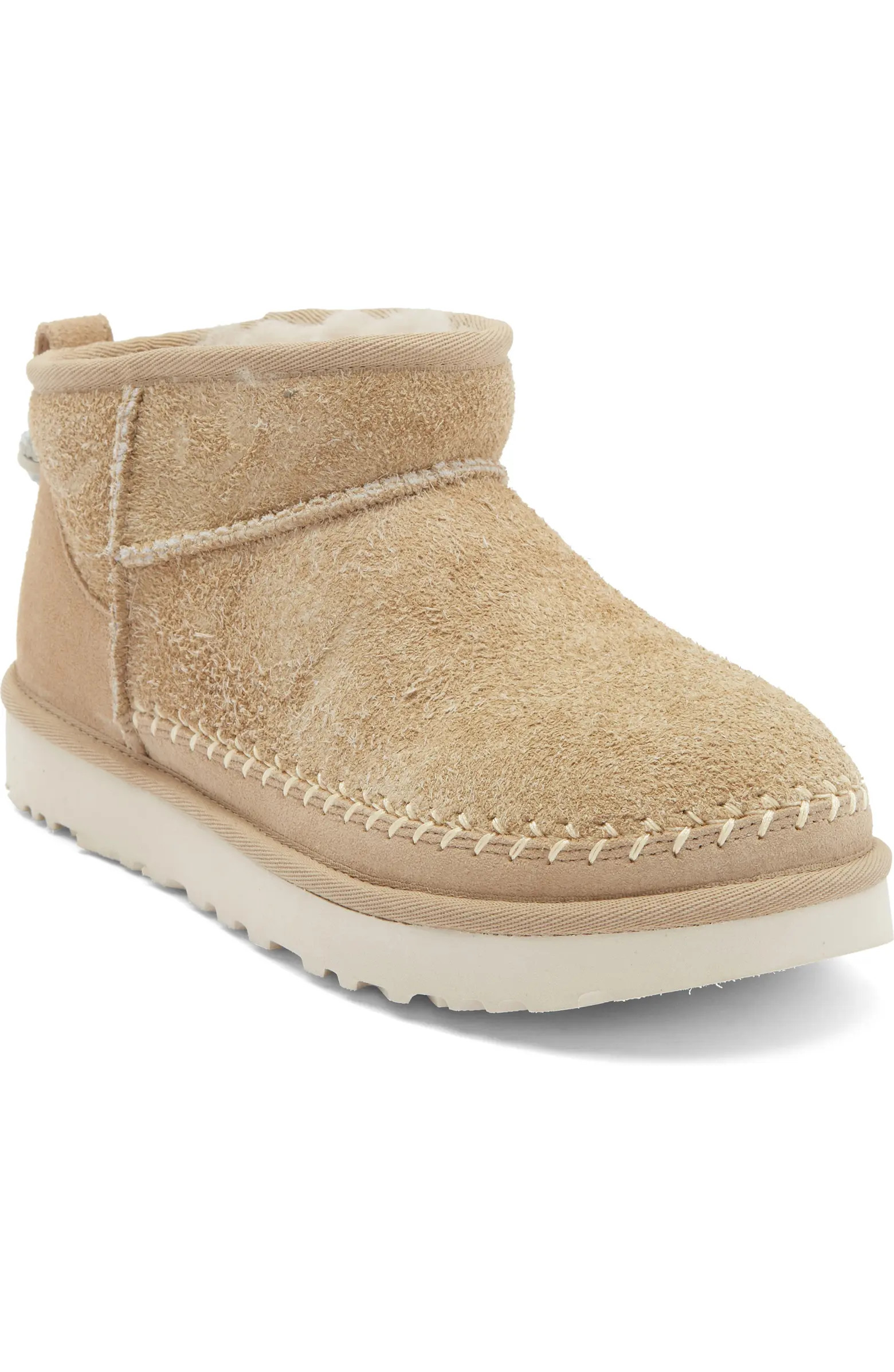 Classic Ultra Mini Biarritz Genuine Shearling Lined Bootie (Women) | Nordstrom