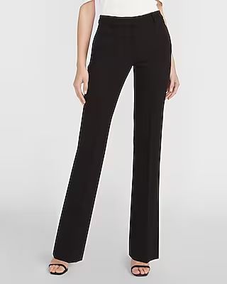 High Waisted Stretch Knit Flare Pant | Express