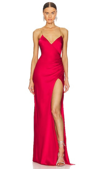 Amina Dress | Red Satin Dress | Red Slip Dress | Satin Dresses | Revolve Clothing (Global)